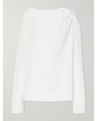 Dries Van Noten - Gathered Cotton-Jersey T-Shirt - Lyst