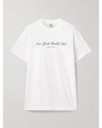 Sporty & Rich - Printed Cotton-Jersey T-Shirt - Lyst