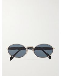 Prada - Oval-Frame Acetate And-Tone Sunglasses - Lyst