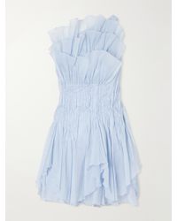 Aje. - Nisha One-Shoulder Organza Mini Dress - Lyst