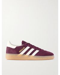 adidas Originals - Handball Spezial Leather-Trimmed Suede Sneakers - Lyst