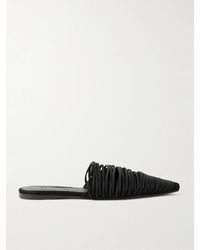 TOVE - Kenly Cord-Trimmed Suede Mules - Lyst