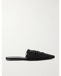 TOVE - Kenly Cord-Trimmed Suede Mules - Lyst
