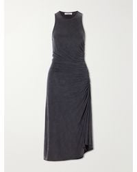 Agolde - Ruched Stretch-Jersey Midi Dress - Lyst