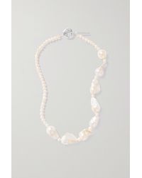 PEARL OCTOPUSS.Y - Silver-plated Pearl Necklace - Lyst