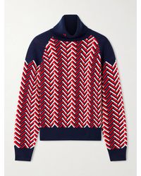Perfect Moment - Jacquard-Knit Wool Turtleneck Sweater - Lyst
