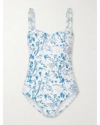 Erdem - Floral-Print Swimsuit - Lyst