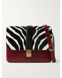 KHAITE - Blake Zebra-Print Calf Hair And Leather Shoulder Bag - Lyst