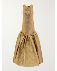 ‎Dima Ayad - Sequined Cloqué Gown - Lyst
