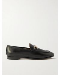 Gucci - Jordaan Loafers Aus Leder Mit Horsebit-Detail - Lyst