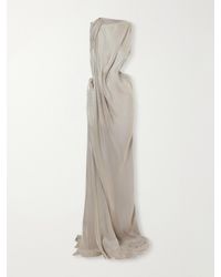 Maticevski - Glow Up Draped Metallic-Satin Gown - Lyst