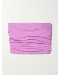 Bondi Born - Raina Bandeau-Bikini-Oberteil Mit Raffungen - Lyst
