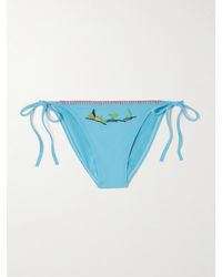 STAUD - Sisley Embroidered Bikini Briefs - Lyst