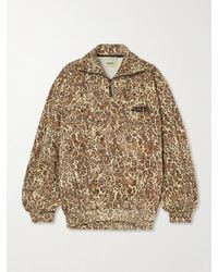 Isabel Marant - Wilda Sweatshirt Aus Jersey Aus Einer Baumwollmischung Mit Leopardenprint Und Stickerei - Lyst