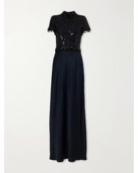 Jenny Packham - Trinity Beaded Satin Gown - Lyst