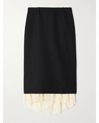 Balenciaga - Skirt With Lace Hem - Lyst