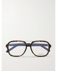 Saint Laurent - Sl 545 Square-Frame Acetate Glasses - Lyst