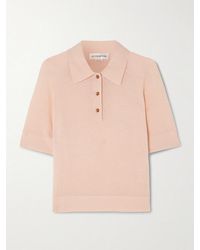 Victoria Beckham - Merino Wool Polo Shirt - Lyst
