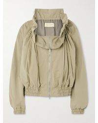 Dries Van Noten - Ruffled Gathered Cotton-Blend Jacket - Lyst