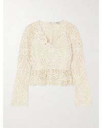 Sea - Gianna Oberteil Aus Guipure-Spitze Mit Wellenkanten - Lyst
