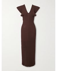 Altuzarra - Maxikleid Aus Rippstrick - Lyst