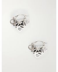Loewe - Anagram Bombé Sterling Earrings - Lyst