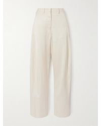 Magda Butrym - Stretch-Cotton Wide-Leg Pants - Lyst