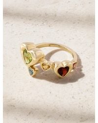 Roxanne First - Twisted Heart Stack Ring Aus 14 Karat Mit Mehreren Steinen - Lyst