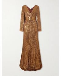 Jenny Packham - June Embellished Sequined Mesh Gown - Lyst
