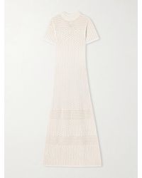 Escvdo - Pallay Open-Knit Cotton Maxi Dress - Lyst