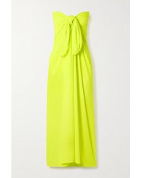 Norma Kamali Ernie Pareo Aus Stretch-jersey - Gelb