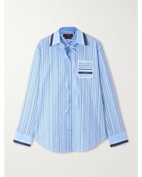 Gucci - Chemise En Popeline De Coton Imprimée À Liens - Lyst