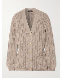 Loro Piana - Cable-Knit Cashmere-Blend Cardigan - Lyst