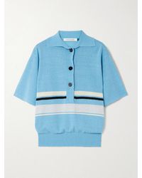 Christopher Esber - Striped Knitted Polo Shirt - Lyst