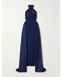 Solace London - Rumi Halterneck Crepe Gown - Lyst