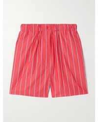 Frankie Shop - Lui Striped Cotton-Poplin Shorts - Lyst