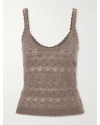 Ulla Johnson - Brielle Scalloped Pointelle-Knit Cashmere Tank - Lyst