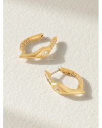 UNIFORM OBJECT - Mini Axle Ohrringe Aus 18 Karat Mit Diamanten - Lyst
