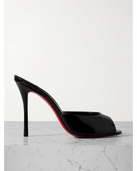 Christian Louboutin - Me Dolly 100 Patent-Leather Mules - Lyst