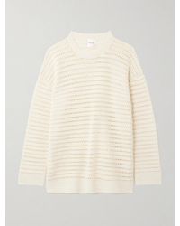 Leset - Lucy Crocheted Cotton Sweater - Lyst