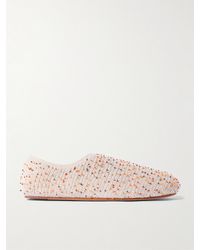 Gabriela Hearst - Callie Beaded Crocheted Ballet Flats - Lyst