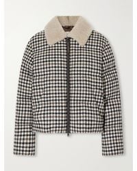 Brunello Cucinelli - Shearling-Trimmed Alpaca-Blend Twill Down Jacket - Lyst