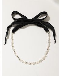 Mizuki - 14-Karat, Silk And Pearl Necklace - Lyst