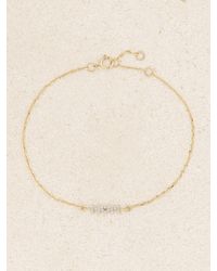 STONE AND STRAND - Bracelet En Or 10 Carats (416/1000) Et Diamants Mom - Lyst