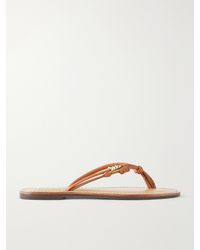 Amanu - The Kiwayu Embellished Leather Sandals - Lyst