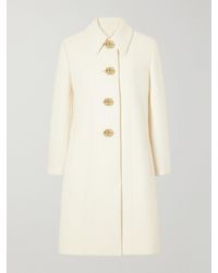 Gucci - Gg Wool-Crepe Knee-Lenght Coat - Lyst