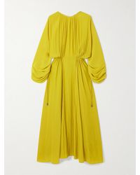 Lanvin - Open-Back Woven Maxi Dress - Lyst