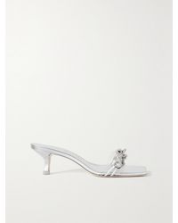 Cult Gaia - Lynn Embellished Pvc Mules - Lyst