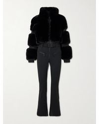 Goldbergh - Lieke Belted Faux-Fur Ski Suit - Lyst