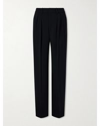 Kallmeyer - Aiden Pleated Cady Straight-Leg Pants - Lyst